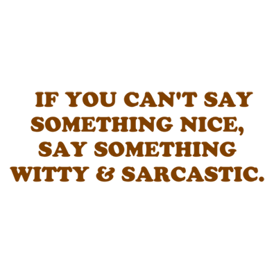 If you can't say something nice перевод. Футболки s.a.y. me something. Can i say something