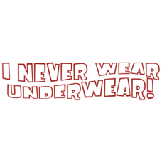 I never wear underwear DG0038SXAL