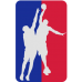 Red Blue Seal Basketball DG0065BBAL